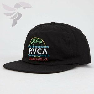 RVCA Vakay Black Strapback Hat